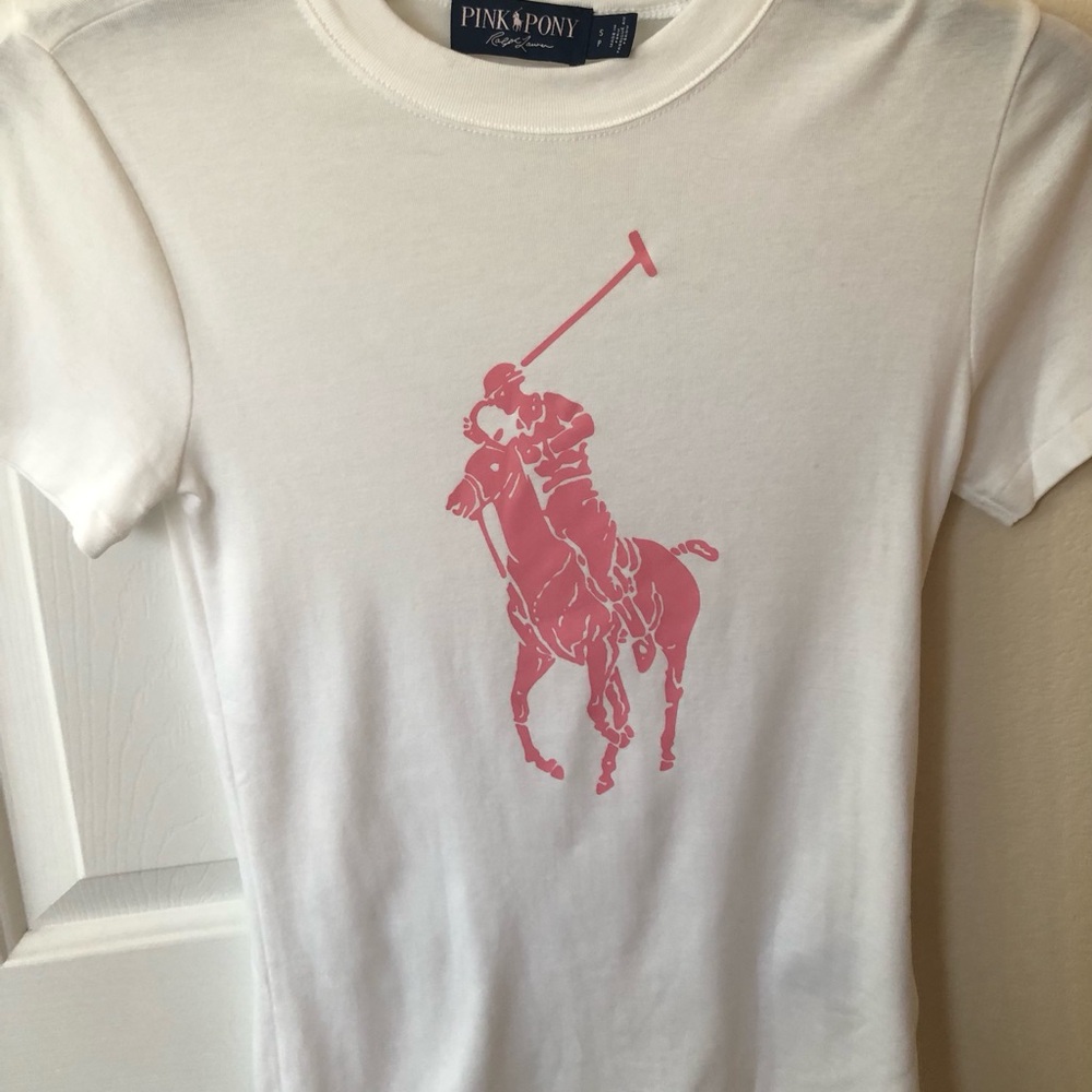 NWOT Polo Ralph Lauren Pink Pony Tee